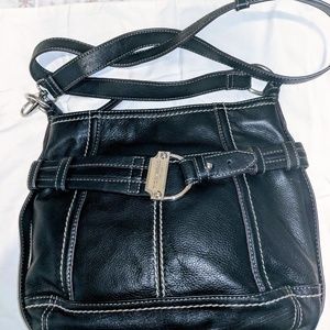 Never used black leather tiganello shoulder bag